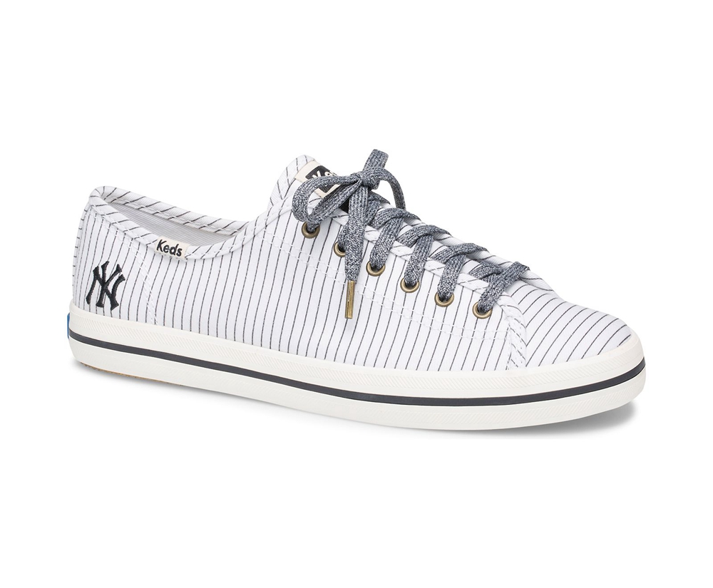 Tenis Keds Mujer Blancos - Kickstart Mlb® - 2305-HAYKM